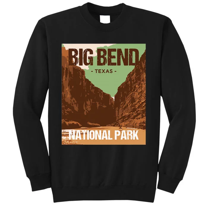 Big Bend National Park Texas Poster Design Sweatshirt