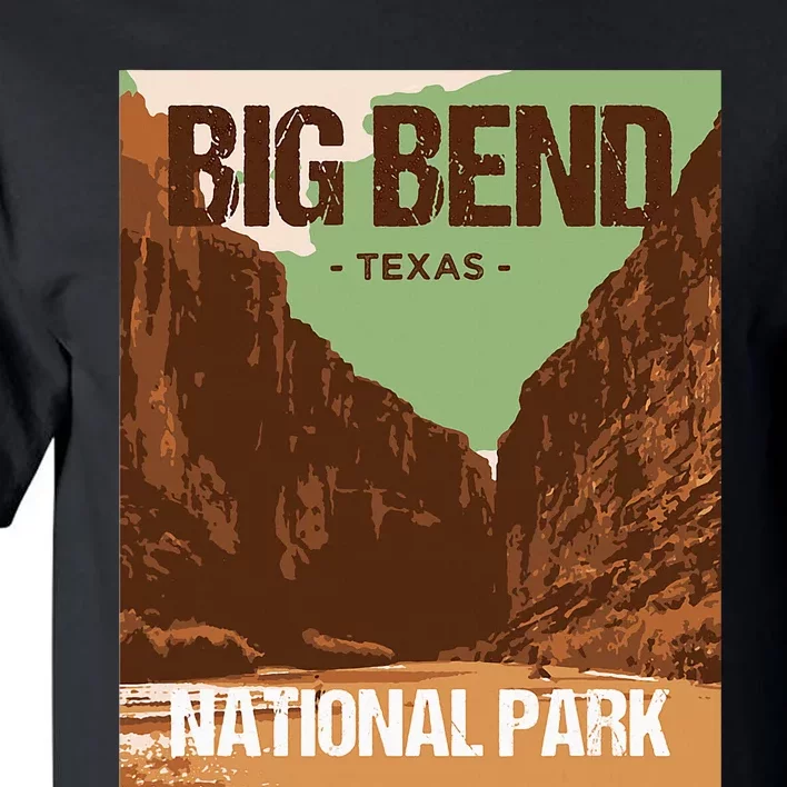 Big Bend National Park Texas Poster Design Tall T-Shirt