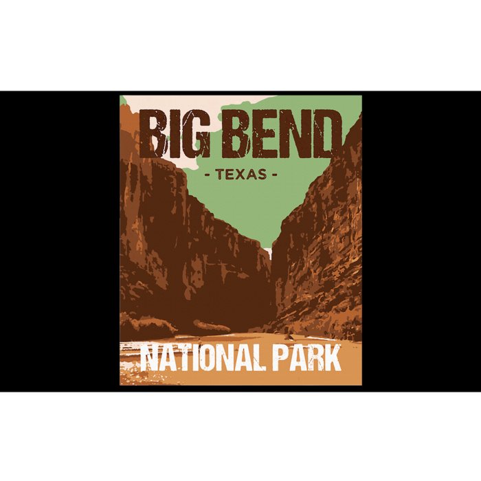 Big Bend National Park Texas Poster Design Bumper Sticker