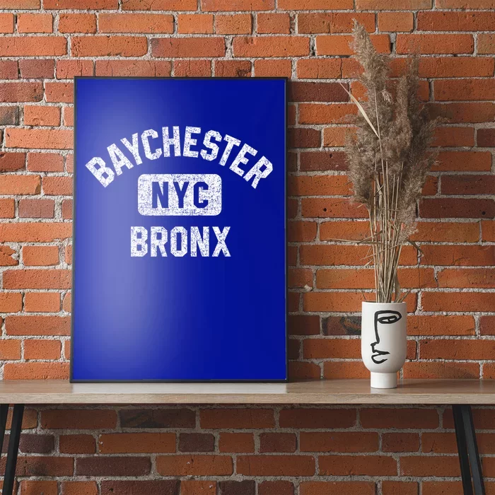 Baychester Bronx Nyc Gym Style Distressed White Print Meaningful Gift Poster