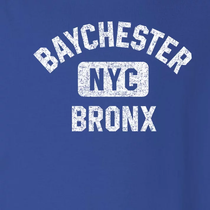 Baychester Bronx Nyc Gym Style Distressed White Print Meaningful Gift Toddler Long Sleeve Shirt