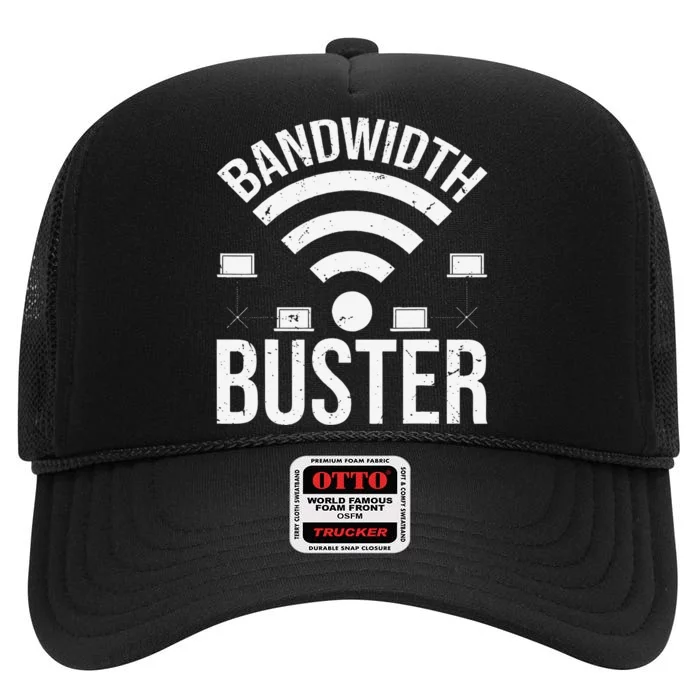 Bandwidth Buster Network Admin High Crown Mesh Trucker Hat