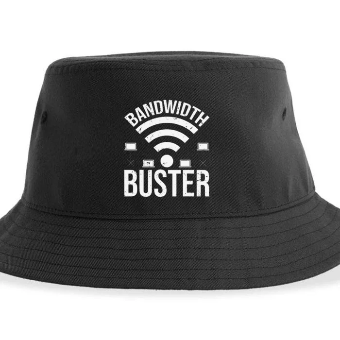 Bandwidth Buster Network Admin Sustainable Bucket Hat