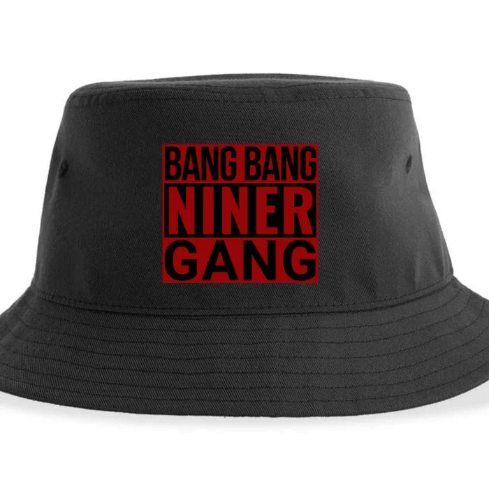 Bang Bang Niner Gang Football San Francisco Sports Sustainable Bucket Hat