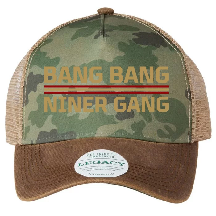 Bang Bang Niner Gang Football San Francisco Sports Legacy Tie Dye Trucker Hat