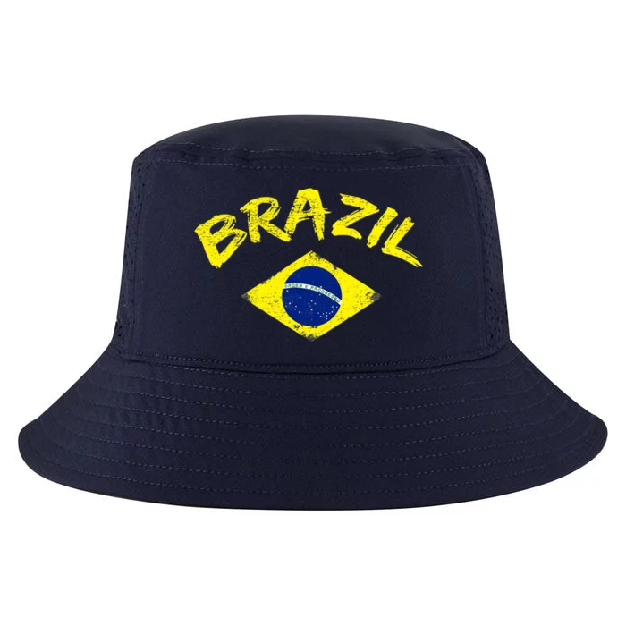 Brasil Brazilian National Flag Soccer Jersey Football Cool Comfort Performance Bucket Hat