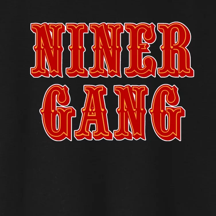 Bang Bang Niner Gang San Francisco Women's Crop Top Tee