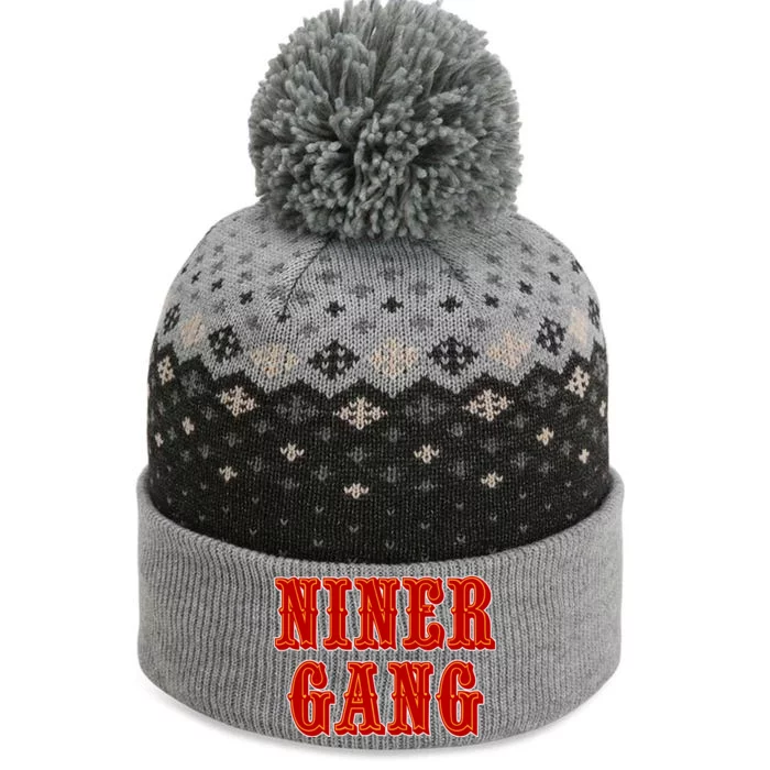 Bang Bang Niner Gang San Francisco The Baniff Cuffed Pom Beanie