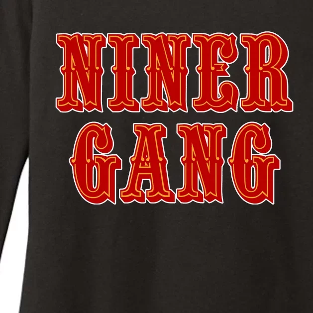 Bang Bang Niner Gang San Francisco Womens CVC Long Sleeve Shirt