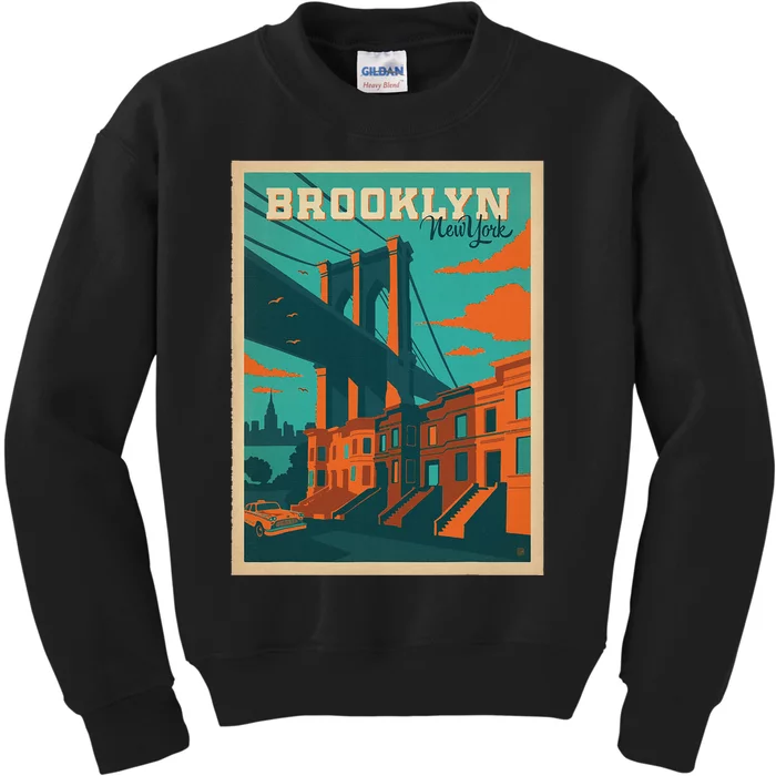 Brooklyn Bridge New York Kids Sweatshirt