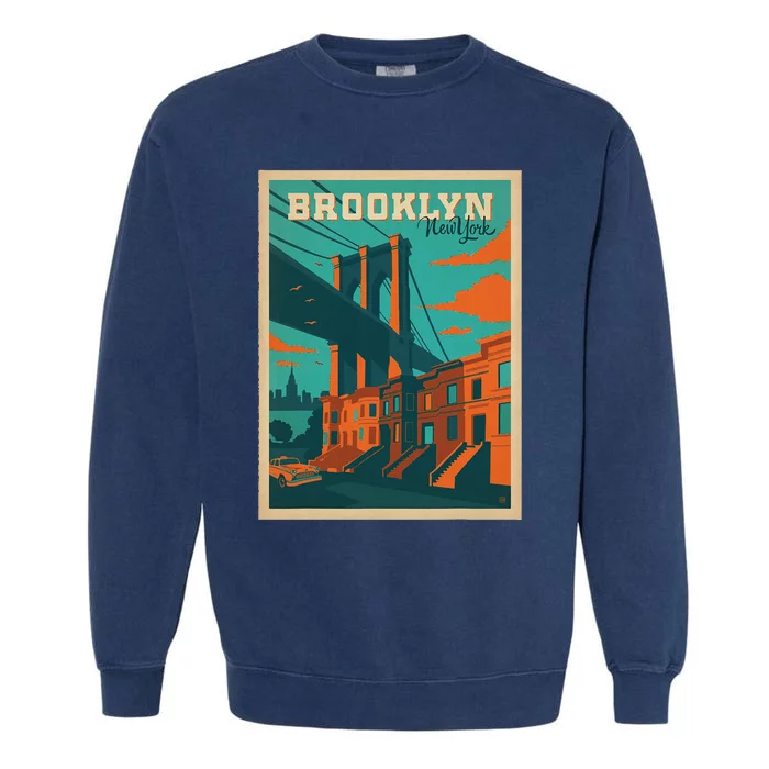 Brooklyn Bridge New York Garment-Dyed Sweatshirt