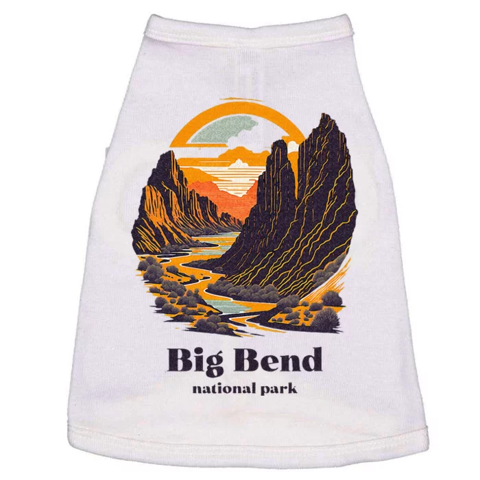 Big Bend National Park Texas Cool Vintage Style Doggie Tank