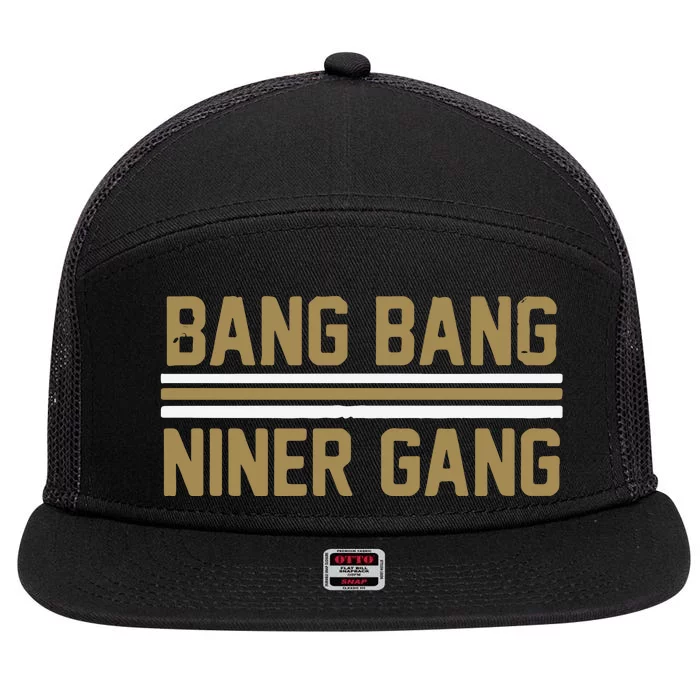 Bang Bang Niner Gang San Francisco 7 Panel Mesh Trucker Snapback Hat