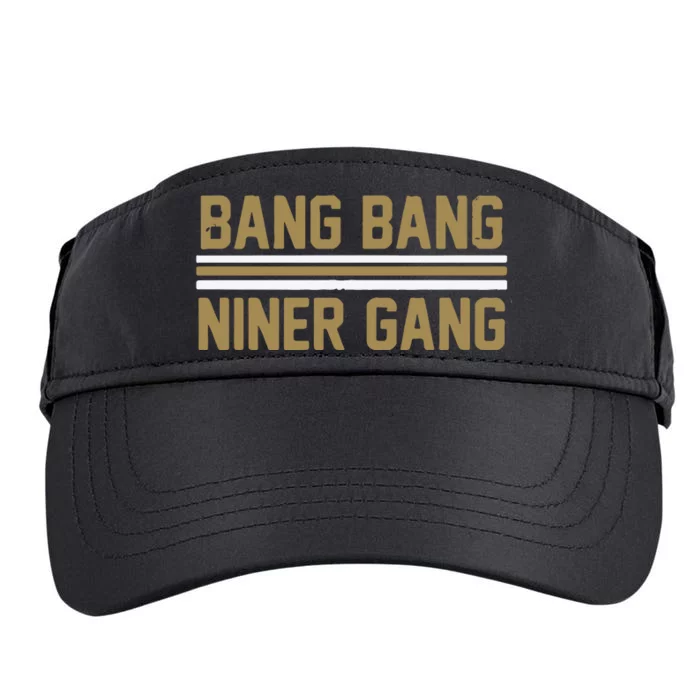 Bang Bang Niner Gang San Francisco Adult Drive Performance Visor