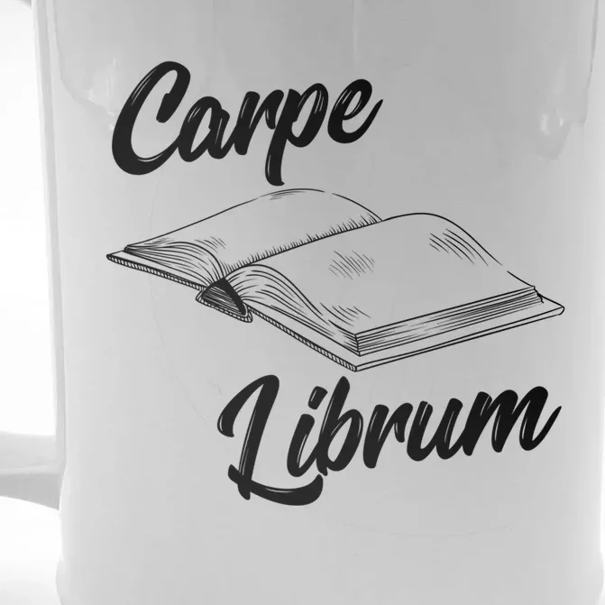 Bibliophile Book Nerd Carpe Librum Cool Gift Front & Back Beer Stein