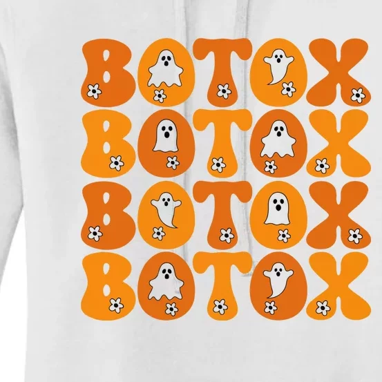 Botox Boo Nurse Halloween Women's Pullover Hoodie