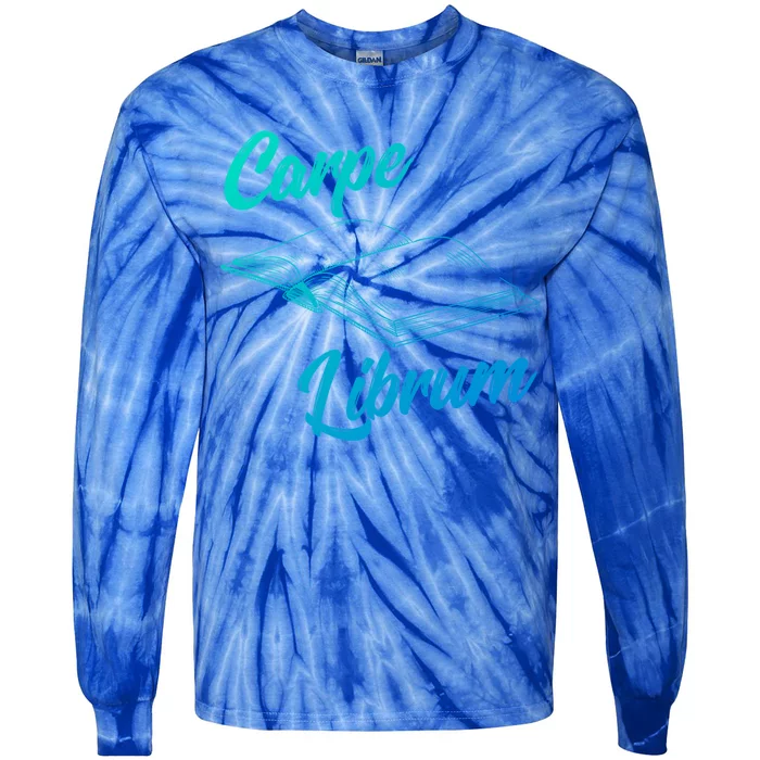 Bibliophile Book Nerd Carpe Librum Gift Tie-Dye Long Sleeve Shirt