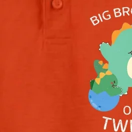 Big Brother Of Twins Dinosaur Twin Dry Zone Grid Performance Polo