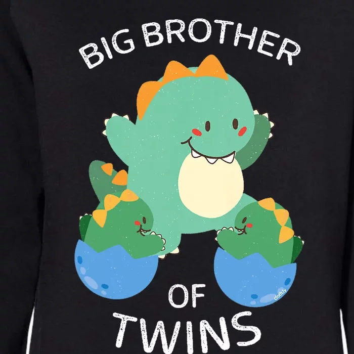 Big Brother Of Twins Dinosaur Twin Womens California Wash Sweatshirt