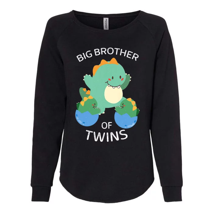 Big Brother Of Twins Dinosaur Twin Womens California Wash Sweatshirt