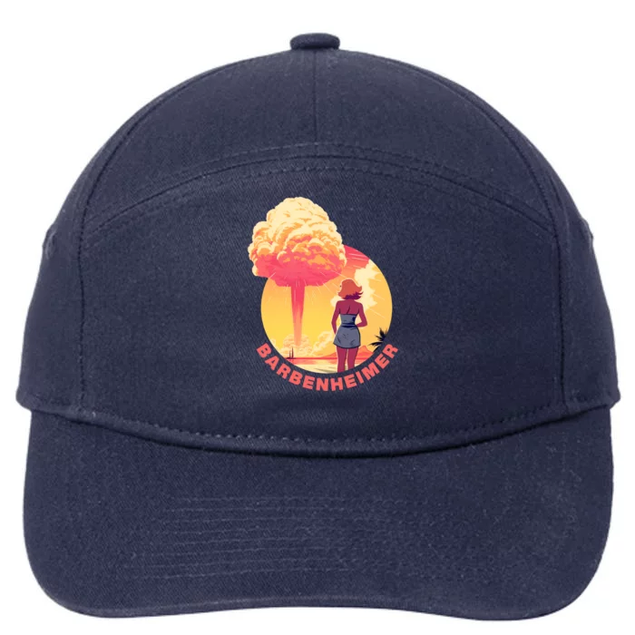 Barbenheimer Barb!e Oppenheimer Barb!e Moive Inspired Oppenheimer Movie 7-Panel Snapback Hat