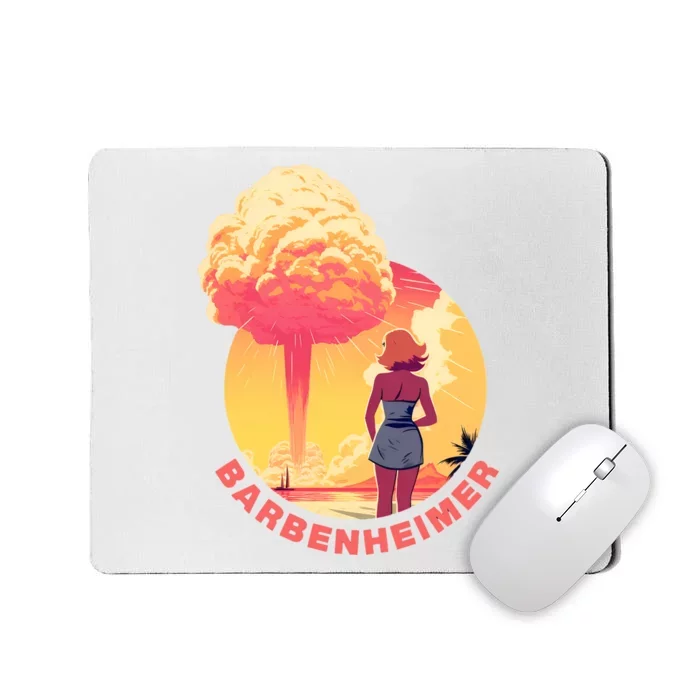 Barbenheimer Barb!e Oppenheimer Barb!e Moive Inspired Oppenheimer Movie Mousepad