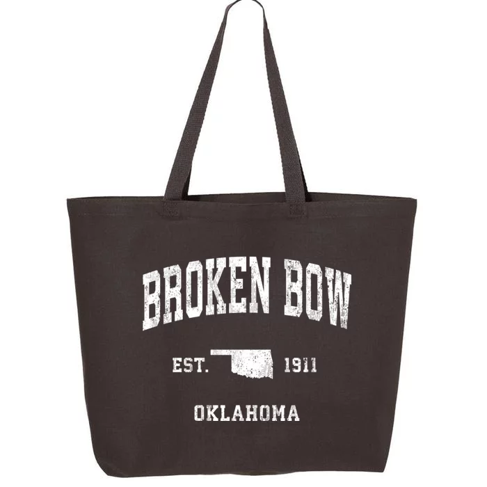 Broken Bow Oklahoma Ok Vintage Athletic Sports 25L Jumbo Tote