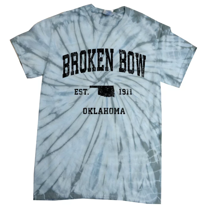 Broken Bow Oklahoma Ok Vintage Athletic Sports Tie-Dye T-Shirt