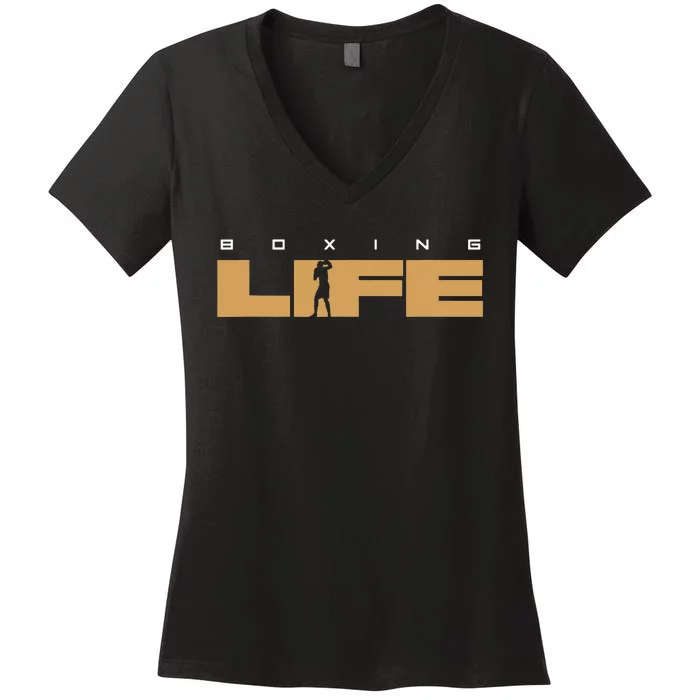 Boxing Women's V-Neck T-Shirt