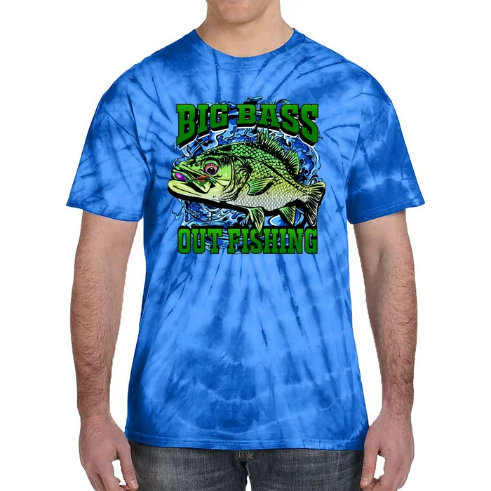 Big Bass Out Fishing Tie-Dye T-Shirt