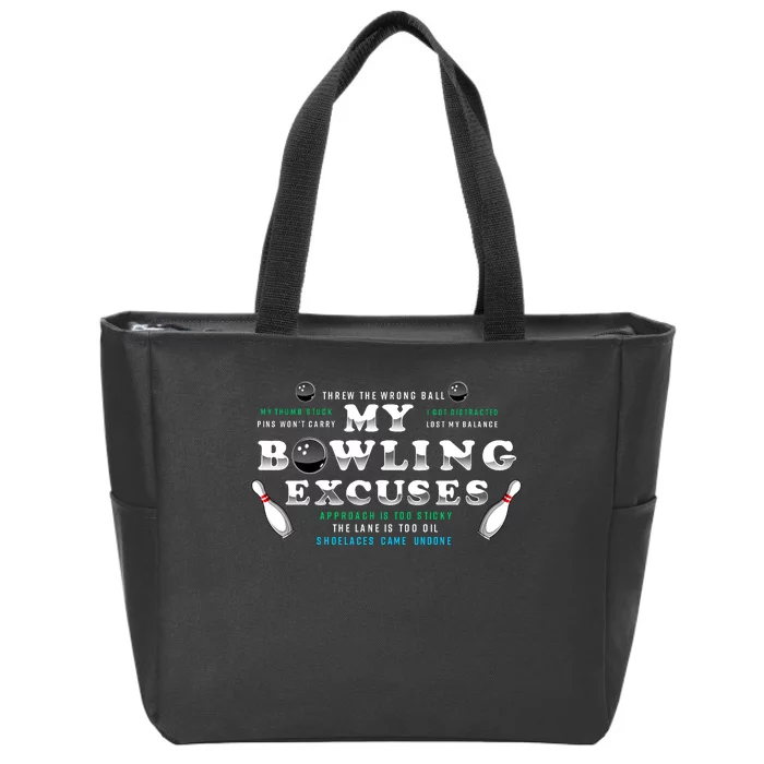 Bowling Zip Tote Bag