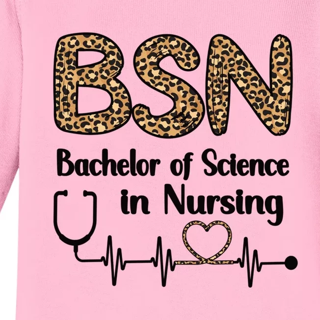 Bsn Bachelor Of Science In Nursing Student Graduation Gift Baby Long Sleeve Bodysuit