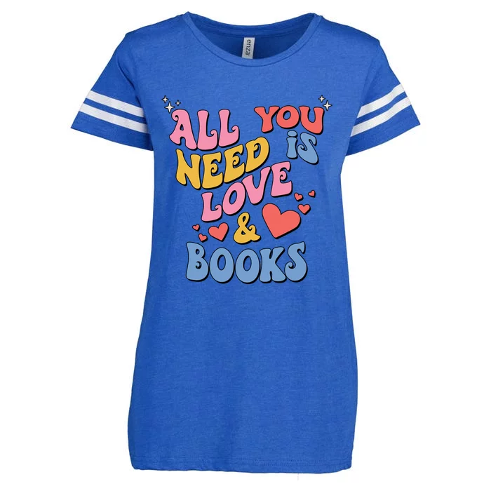 BOOKS Enza Ladies Jersey Football T-Shirt