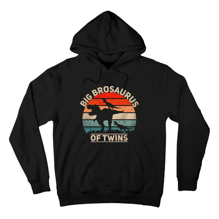 Big Brosaurus Of Twins Big Brother Of Twins Annonce Tall Hoodie