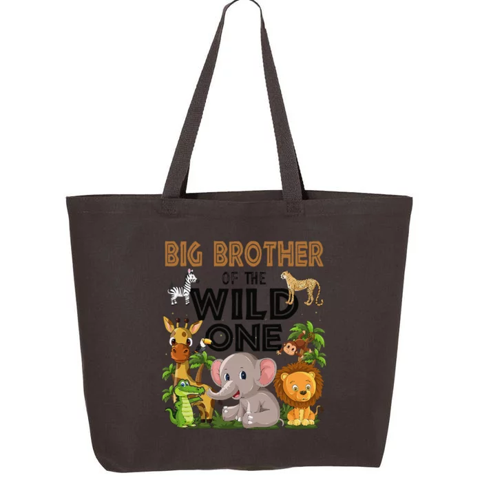 Big Brother Of The Wild One Birthday 1st Safari Jungle Famil 25L Jumbo Tote