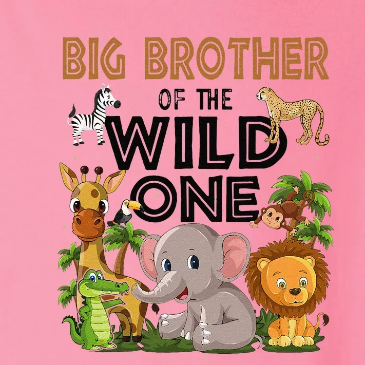 Big Brother Of The Wild One Birthday 1st Safari Jungle Famil Toddler Long Sleeve Shirt