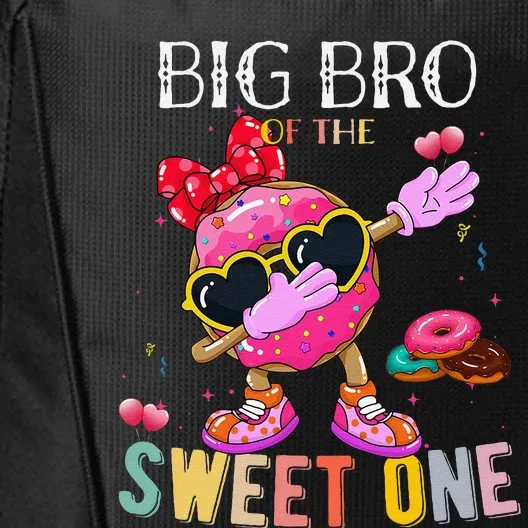 Big Brother Of The Dabbing Donut Birthday Girl Donut Sweet City Backpack