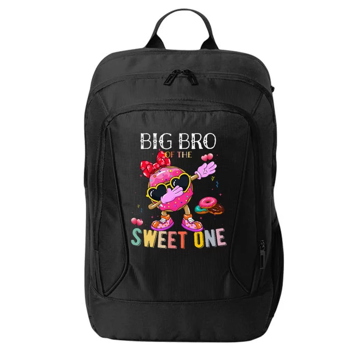 Big Brother Of The Dabbing Donut Birthday Girl Donut Sweet City Backpack