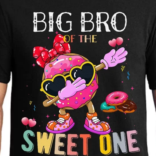 Big Brother Of The Dabbing Donut Birthday Girl Donut Sweet Pajama Set