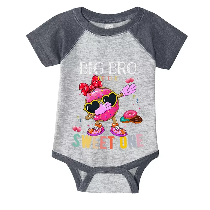 Big Brother Of The Dabbing Donut Birthday Girl Donut Sweet Infant Baby Jersey Bodysuit