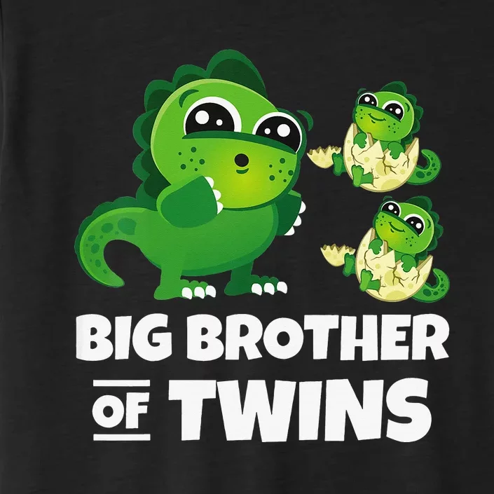 Big Brother of Twins Older Brother of Twin Announcement ChromaSoft Performance T-Shirt