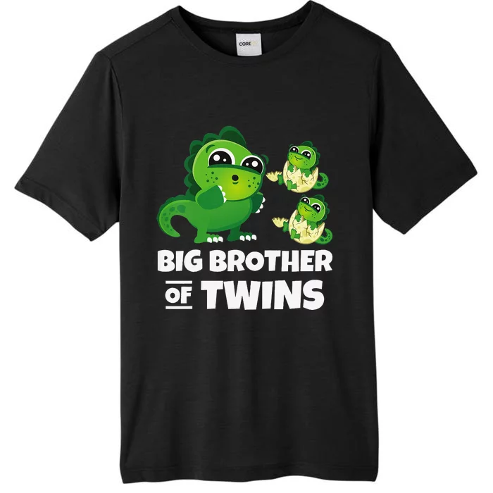 Big Brother of Twins Older Brother of Twin Announcement ChromaSoft Performance T-Shirt