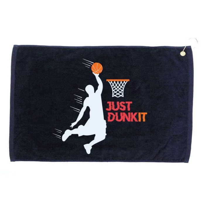 Best Basketballer Of All Time Just Dunk It Basketball Lover Grommeted Golf Towel