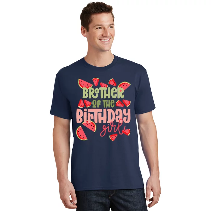 Brother Birthday One in a Melon Watermelon Birthday Girl T-Shirt