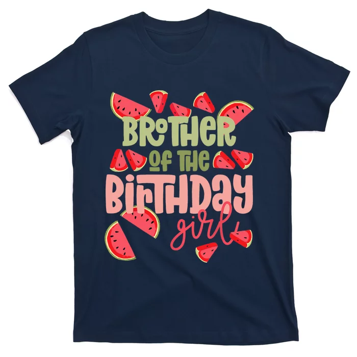 Brother Birthday One in a Melon Watermelon Birthday Girl T-Shirt