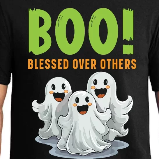 Boo Blessed Over Others Halloween Jesus Pajama Set