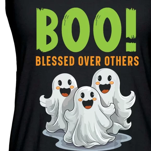 Boo Blessed Over Others Halloween Jesus Ladies Essential Flowy Tank