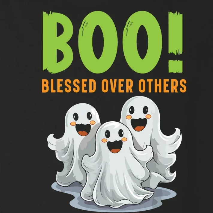 Boo Blessed Over Others Halloween Jesus Toddler Long Sleeve Shirt