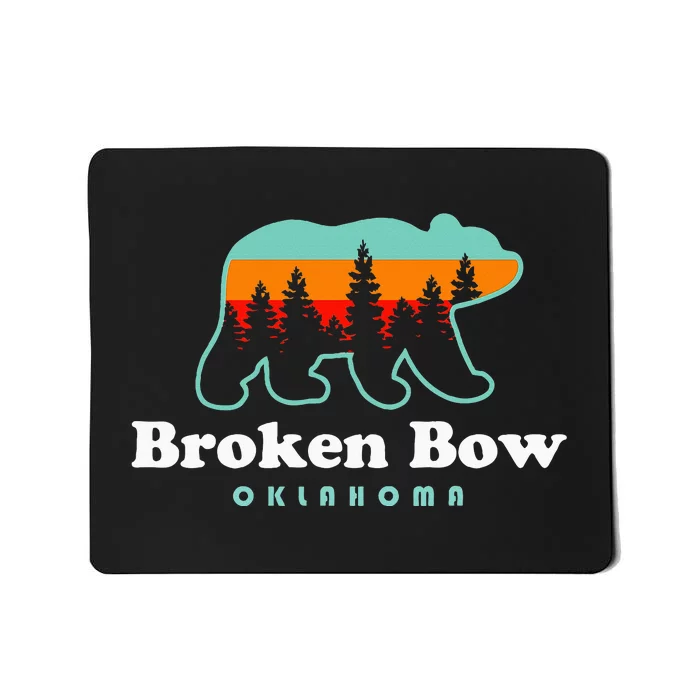 Broken Bow Oklahoma Lake Outdoors Bear Mousepad