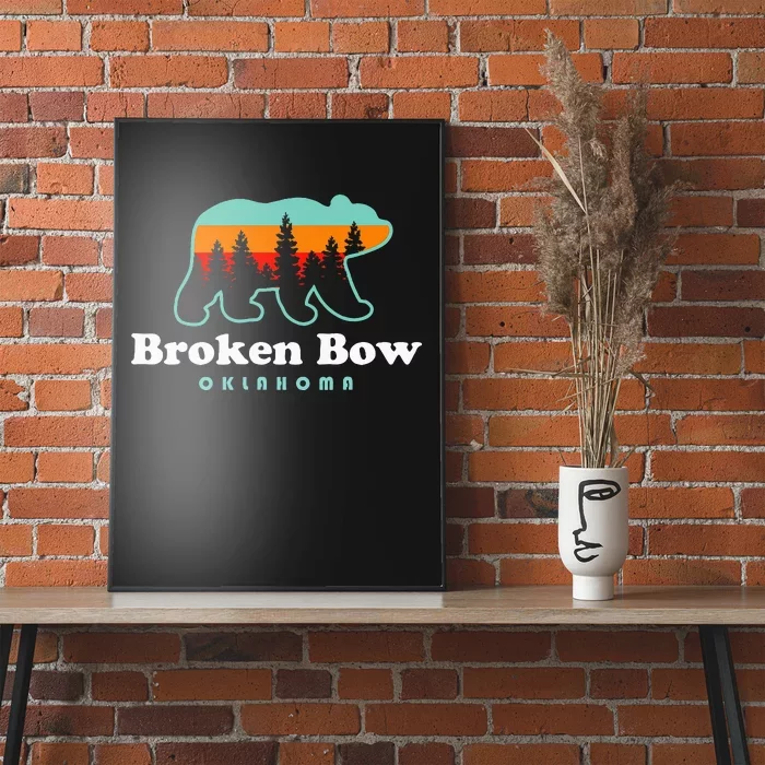 Broken Bow Oklahoma Lake Outdoors Bear Poster